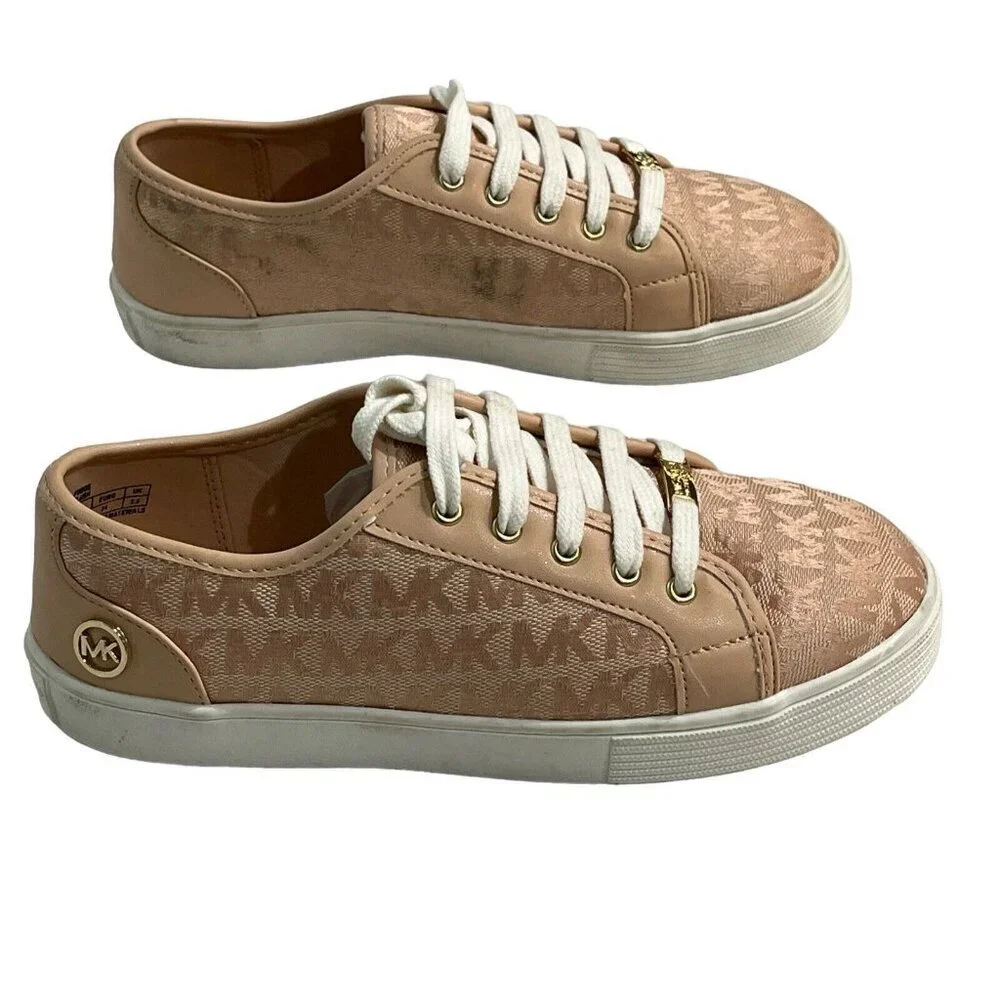 Michael Kors Womens 3 Junior Castella Trainers Blush Sneakers Tennis‎ Shoes